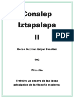 Un Ensayo de Las Ideas Principales de La Filosofía Moderna