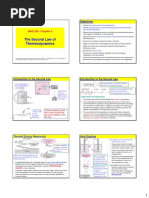 The Second Law of Thermodynamics: MAE 320 - Chapter 6