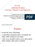 Thread Vs Processes in Distributed Systems