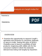 Case Study Analysis On Cargill India PVT