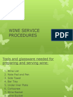 Wine Service Guide