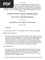 United States v. Jesus Avila, 52 F.3d 338, 10th Cir. (1995)