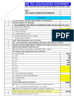 Income Tax Calculation Statement: (Financial Year 2013-2014, and The Assessment Year 2014 - 2015)