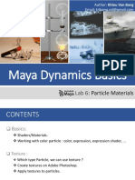 Maya Dynamics Basics:: Particle Materials