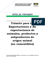 Tramites para Exportaciones de Animales PDF