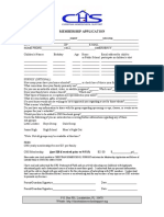 Membership Application 2015