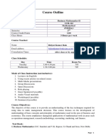 Course Outline Business Mathematics