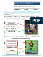 Pace Running Task Card