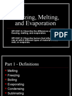 Freezing, Melting, and Evaporation