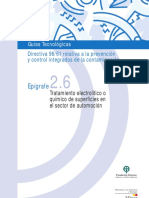 Tratamiento Electrolítico o Químico de Superficies en El Sector de Automoción PDF