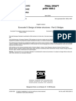 CIVIL ENGINEERING prEN 1995-2 2004 (Final Draft) - Design of Timber Structures - Bridges PDF