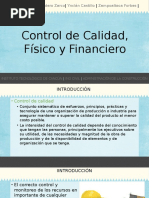 Control de Calidad Físico y Financiero