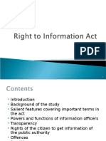 Right To Information Act 2016