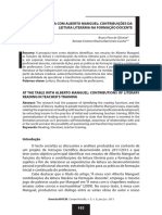 A Mesa Com Manguel - CONTRIBUIÇÕES DA LEITURA LITERÁRIA NA FORMAÇÃO DOCENTE