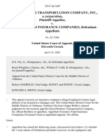 Boyd Brothers Transportation Company, Inc., A Corporation v. Fireman's Fund Insurance Companies, 729 F.2d 1407, 11th Cir. (1984)