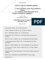 United States v. Jose Gonzalez, Jose D. Ramirez, Juan Payan, Bismark Wilson Arragon, Raul A. Medina, Jaime Brekeman, Juan Pacheco, 810 F.2d 1538, 11th Cir. (1987)