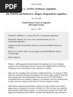 Sidney L. Jaffe v. Jim Smith and Richard L. Dugger, 825 F.2d 304, 11th Cir. (1987)