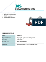 7MH7125 Siemens Milltronics MCS Belt Scale