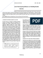 Analysis of Finite Element Mesh Spacing Influence On Modeling Results 14aug