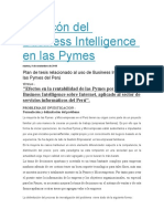 El Rincón Del Business Intelligence en Las Pymes Peru