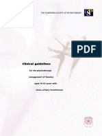 Clinical Guidelines For The Physiotherapy Management of Females Aged 16-65 With Stress Urinary Incontinence