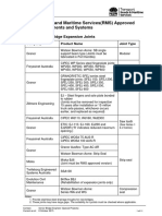 Btd2008.11 List of Approved Bridge Components