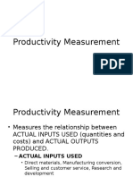 Productivity Measurement