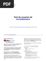 Test Usuarios Imaginarium