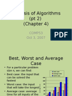 Analysis of Algorithms (PT 2) (Chapter 4) : COMP53 Oct 3, 2007