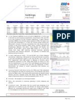 Parkson Holdings Berhad: On Track To Meet Full Year Forecast - 25/05/2010