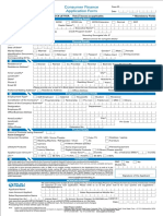 Consumer Durable Application Form