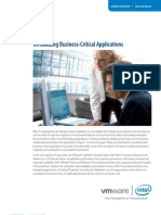 Virtualizing Business Critical Applications