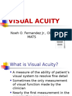 Visual Acuity: Noeh O. Fernandez JR., OD, Mats