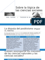 Adorno Popper Sobre La Lógica de Las Ciencias Sociales