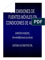 Las Emisiones y Fuentes Móviles en La Altura - Sist Automotríz SRL