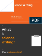 Science Writing PDF