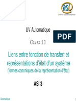 Fonctions de Transfert Et Modèle D'état