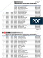 Registro de Saneamiento Formalizacion Minera