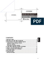 Citizen Instruction Manual E031 PDF