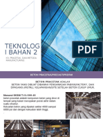 Teknolog I Bahan 2: K5. Pracetak, Dan Metoda Manufacturing