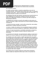 Ensayo Sobre La Evolución Que Ha Experimentado La Economía Salvadoreña Desde La Década de Los Ochenta Hasta El Presente