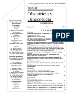 Revista de Obstetricia y Ginecologia de Venezuela