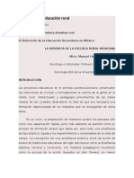 ENSAYO Sobre Educación Rural