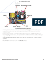 Parts of A Motherboard and Their Function