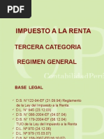 Impuesto A La Renta Tercera Categoria Regimen General