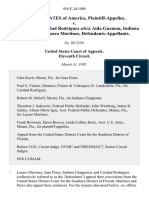 United States v. Juan Perez, Caridad Rodriguez A/K/A Aida Guzman, Indiana Chappoten, Lazaro Martinez, 956 F.2d 1098, 11th Cir. (1992)