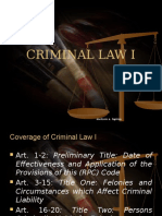 Criminal Law 1 For Criminology Students