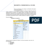 Descriptiva Unidimensional Con SPSS