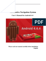 User's Manual For Android 4.4.4 Head Unit GPS Navigation System