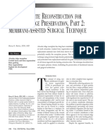 Extraction Site Reconstruction For Alveolar Ridge Preservation. Part 2: Membrane-Assisted Surgical Technique